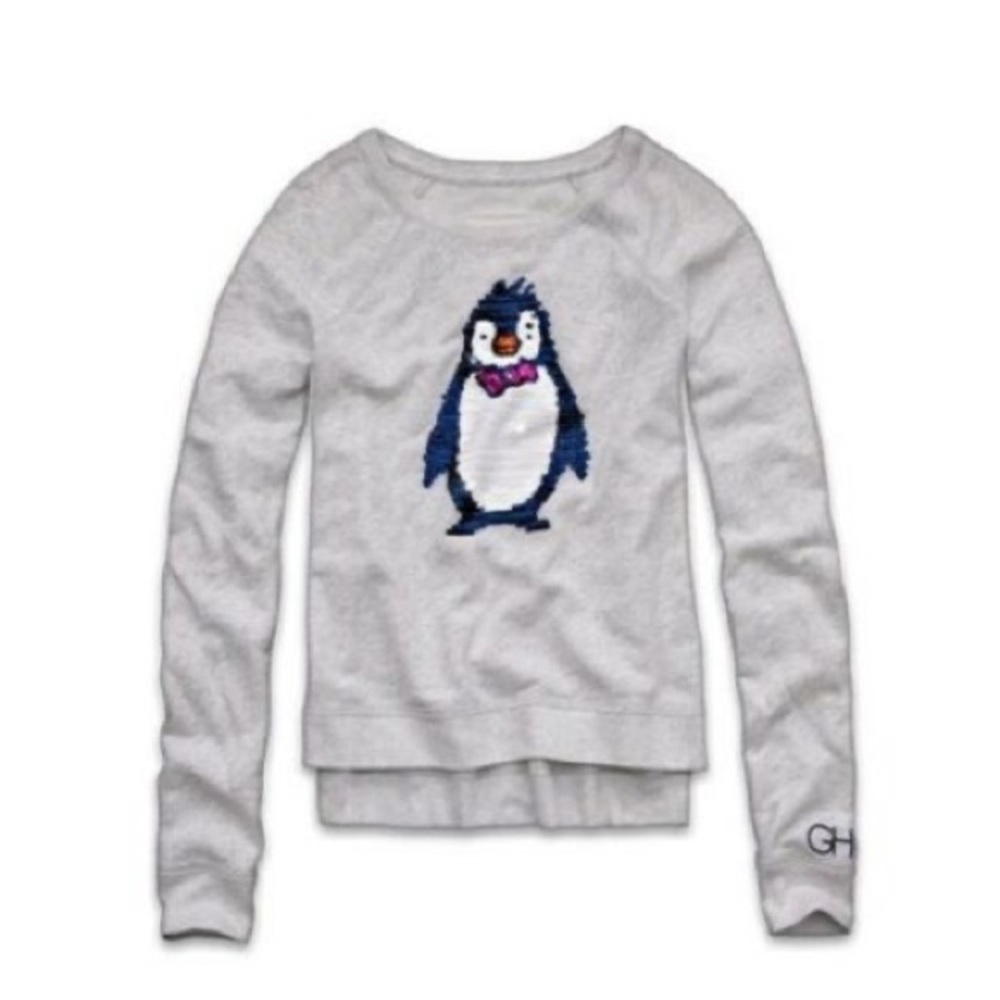 Gilly Hicks Sequin Penguin Sweater